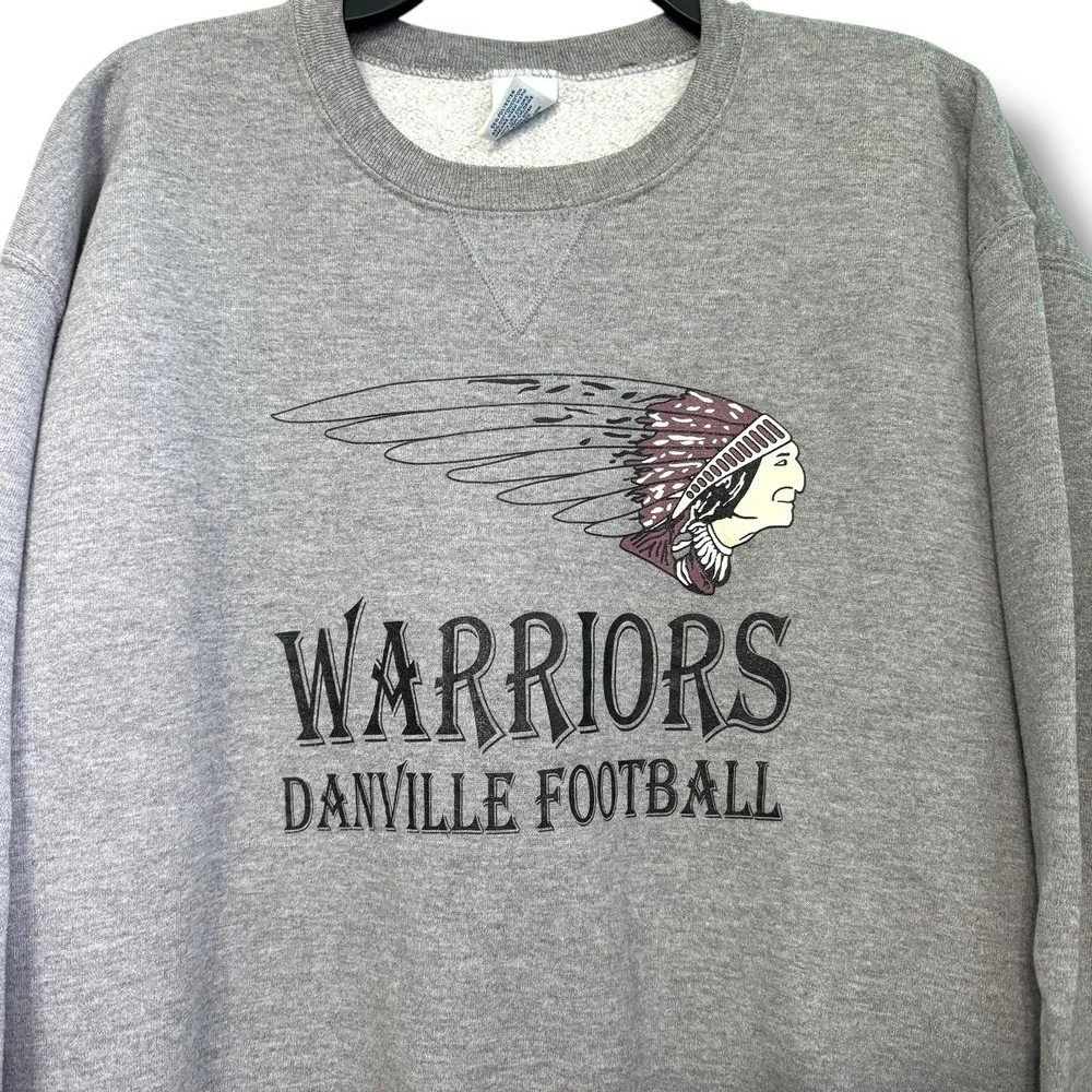 Vintage Indians Russell Athletic‎ Crewneck Sweatshirt Size Large Football Native